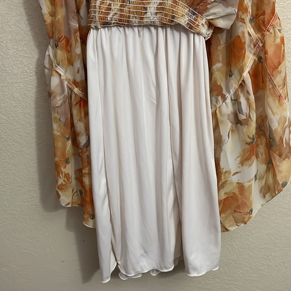 NWT Kate & Lily Boho Floral Off Shoulder Dress Smocked Waist • 8 - Picture 6 of 7